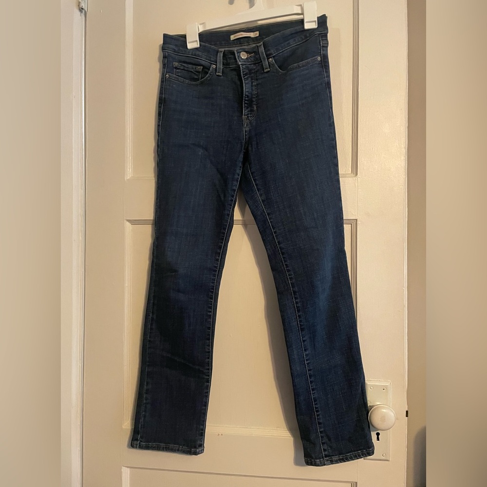 Levi's Women's Dark Blue Straight Leg Jeans